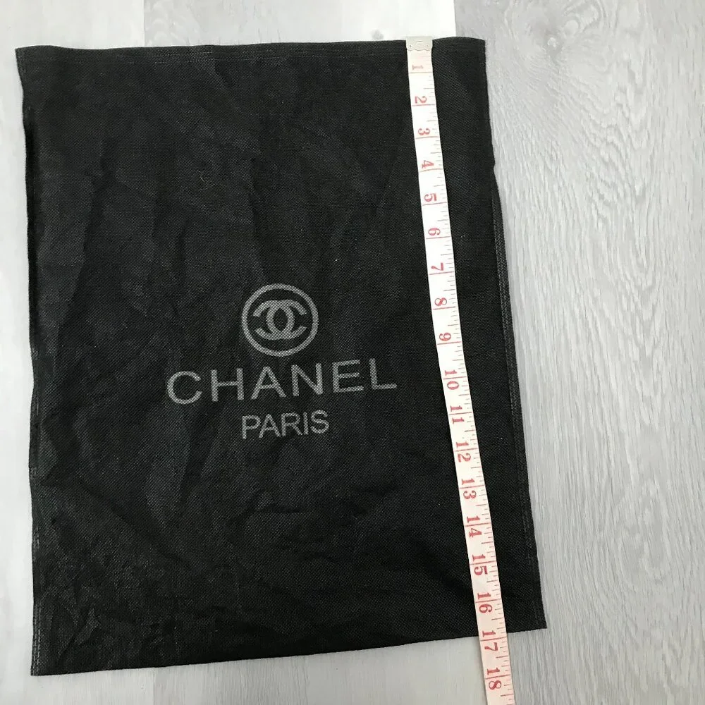 CHANEL BLACK MICROFIBER DUST BAG